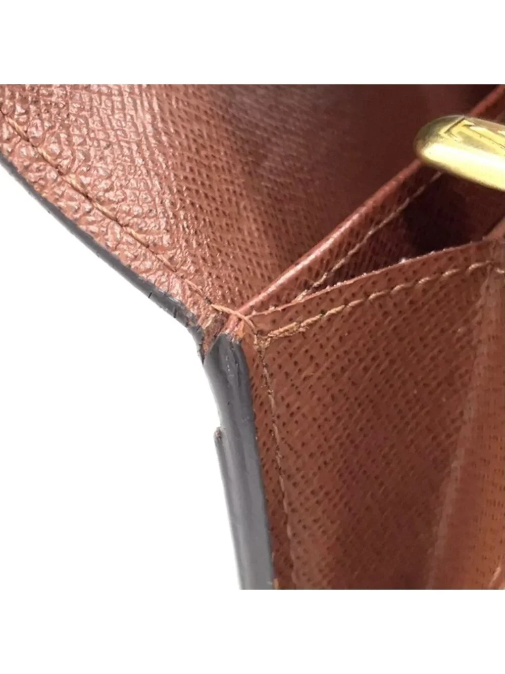 Louis Vuitton Portefeuille Sarah Monogram Leather with Initials Brown Bifold